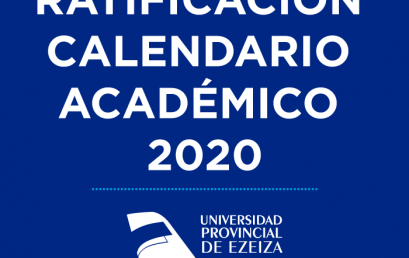 Ratificación Calendario Académico 2020
