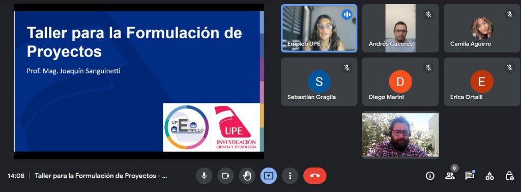Taller para la Formulación de Proyectos de Investigación | UPE