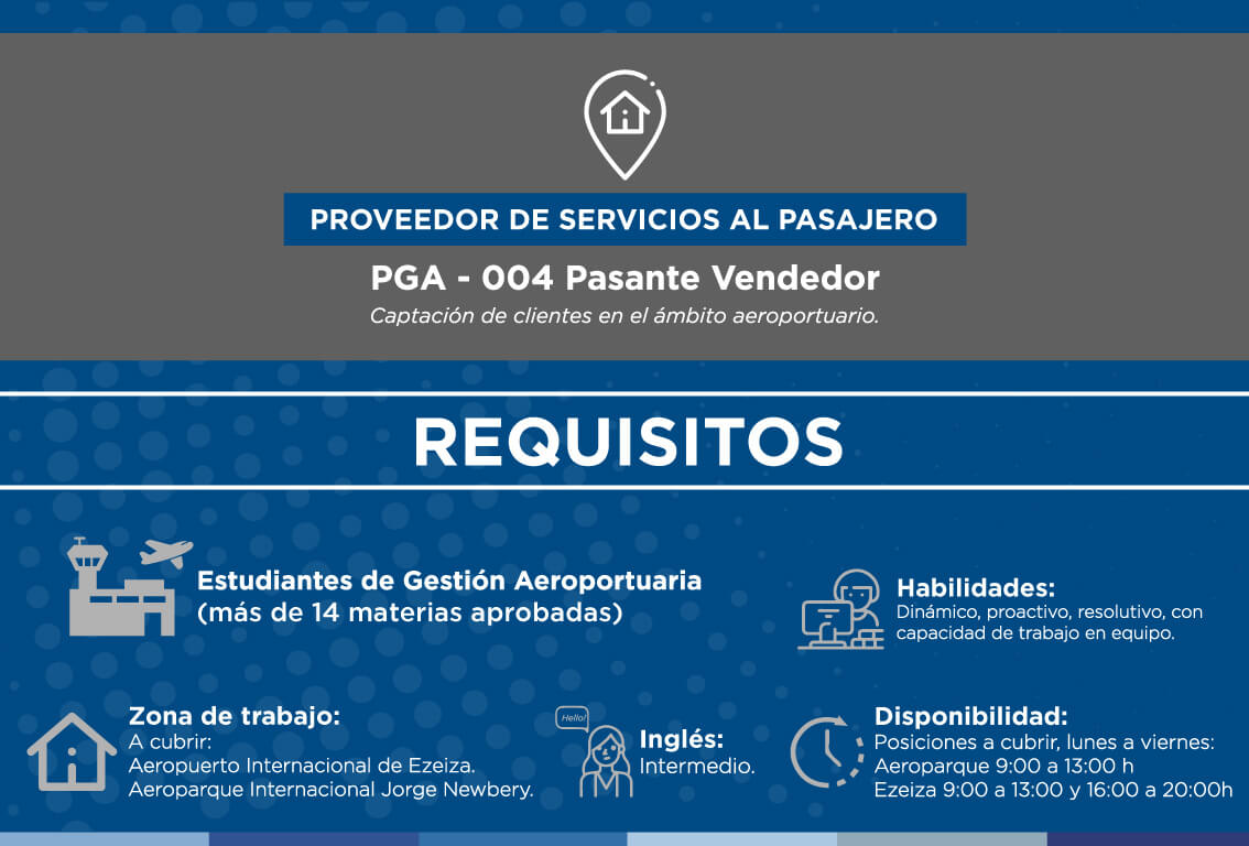 PASANTÍA PGA 004 Pasante Vendedor