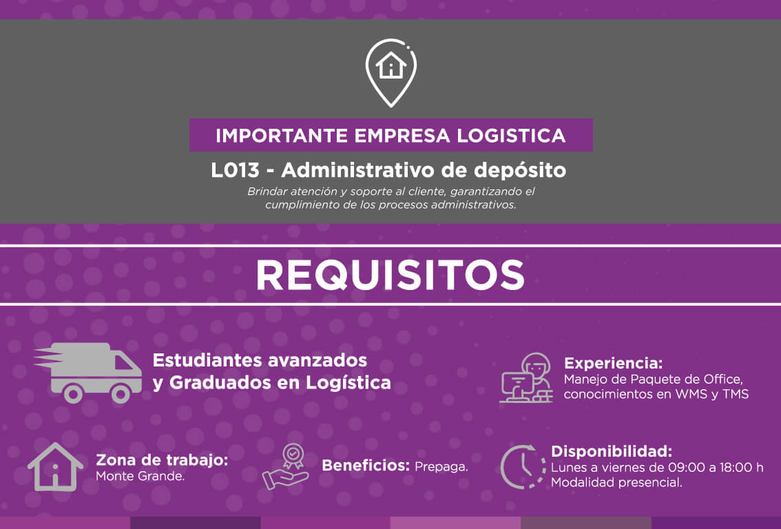 Búsqueda Administrativo de depósito