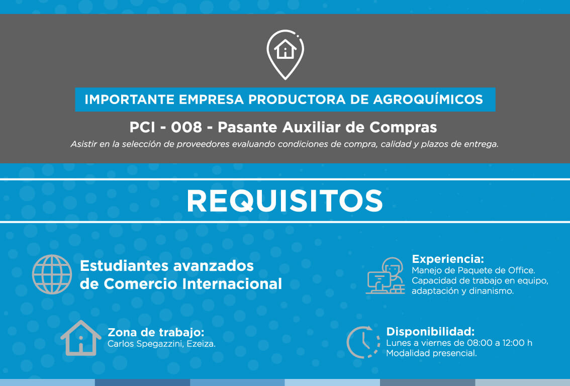 Búsqueda Importante Empresa Productora de Agroquímicos