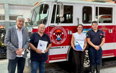La UPE firmó un convenio con el Cuartel de Bomberos de Ezeiza