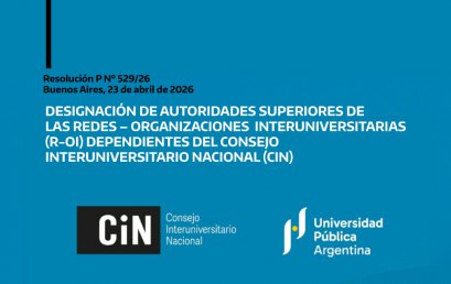La UPE vuelve a presidir ARUNA en el marco de las designaciones del CIN