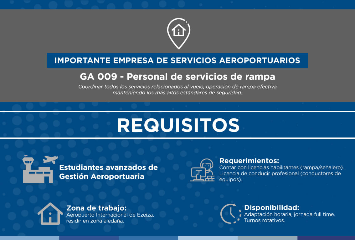 EMPLEO-GA-009 Búsqueda personal de servicios de rampa
