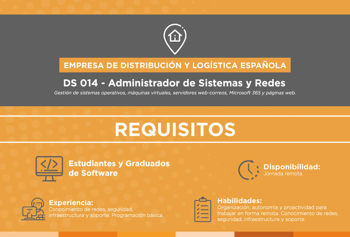 Búsqueda Administrador de Sistemas y Redes