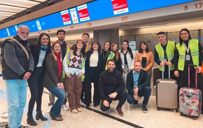 Los estudiantes de Gestión Aeroportuaria de la UPE participaron en el noticiero de Telefe, en el segmento «Me Gusta Estudiar»